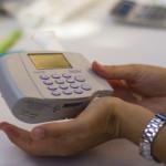 Lung testing device - closeup